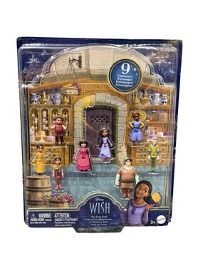 Mattel Disney Wish The Teens Mini Doll Set 8 Posable Dolls & Star Mini figures